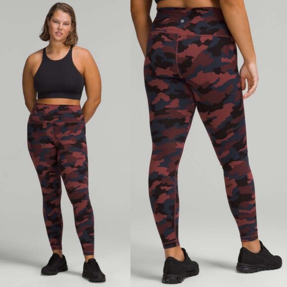 lululemon | Wunder Under High Rise Tight Smoky Red Camo - Picture 1 of 6
